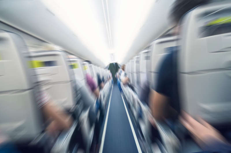 Vluchten turbulentie passagiers