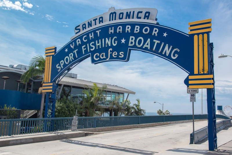 Entree Santa Monica Pier Los Angeles