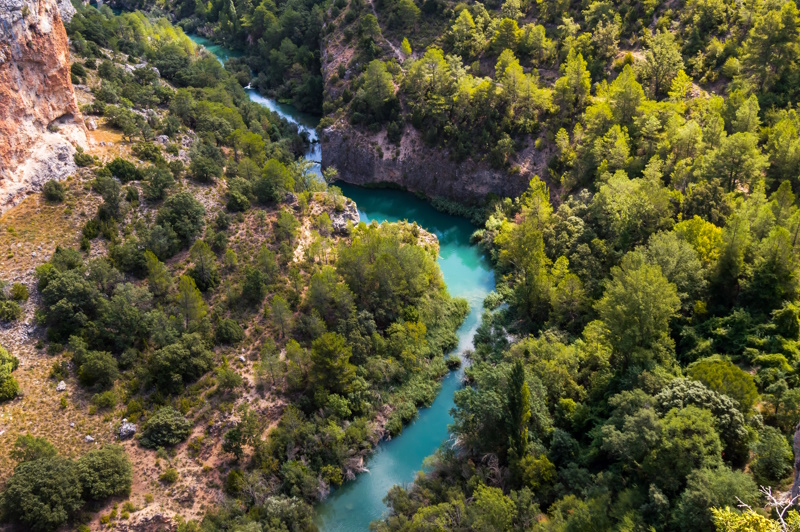 Jucar-rivier bij Cuenca