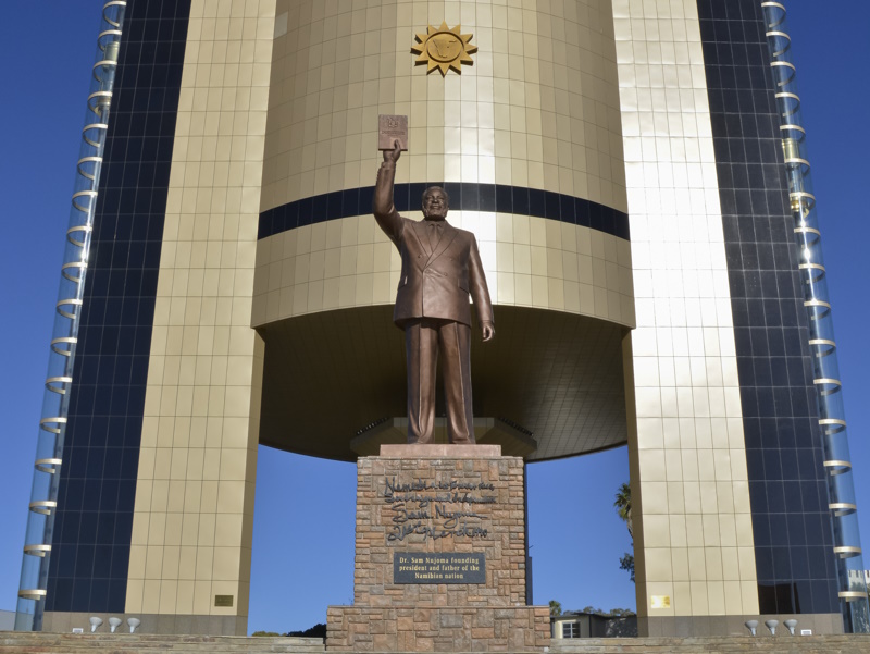 Standbeeld voor Onafhankelijkheidsmuseum Windhoek