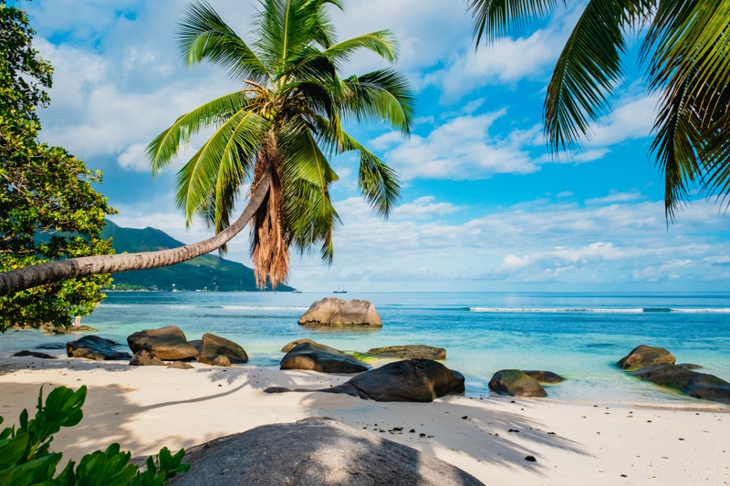 Beau Vallon op de Seychellen