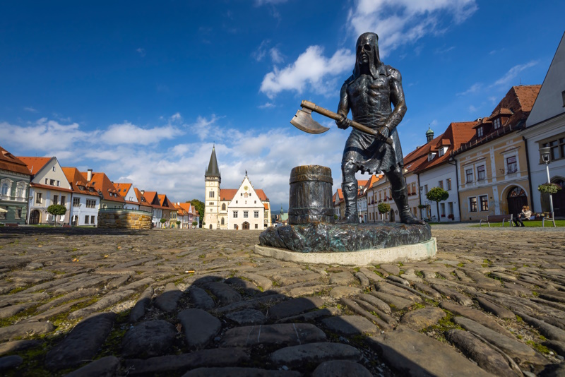 Slowakije Bardejov plein