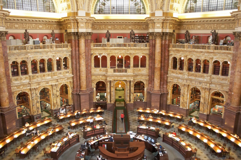 Leeszaal Library of Congress in Washington DC