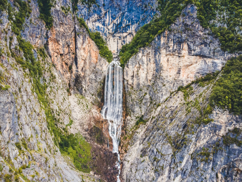 Slap Boka waterval bij Bovec