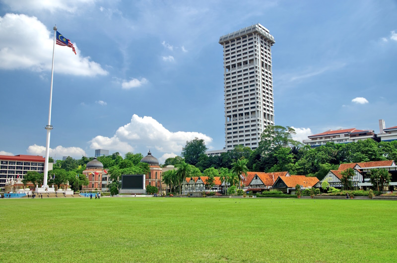 Merdeka plein in Kuala Lumpur