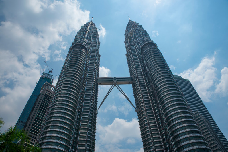 Petronas wolkenkrabbers Kuala Lumpur