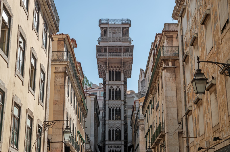 Santa Justa-lift in Lissabon