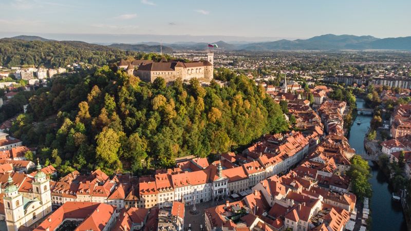 Ljubljana kasteel heuvel