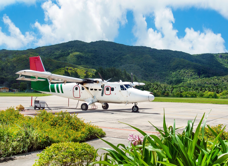 Seychellen vliegtuig