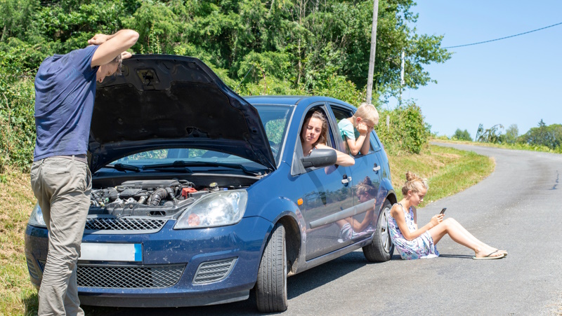 Vakantie leaseauto pech