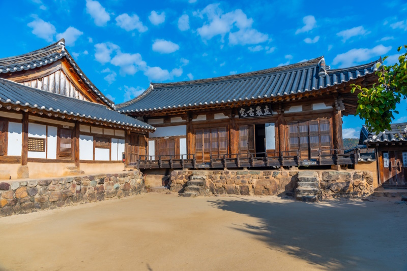 Hahoe Folk Village in Zuid-Korea