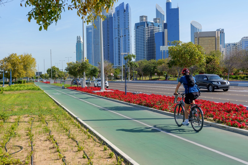 Fietsen Corniche Abu Dhabi