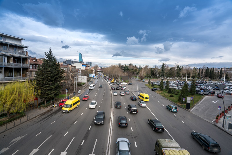 Georgië autorijden verkeer