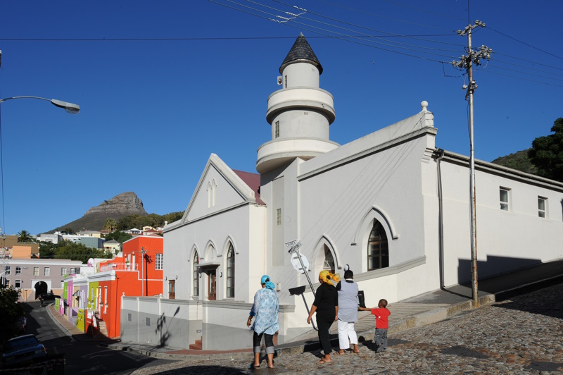 Bo-Kaap moskee in Kaapstad