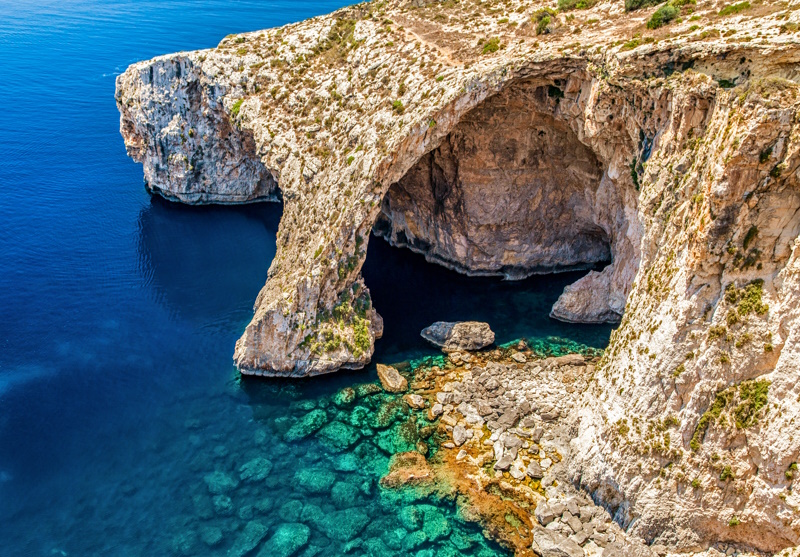 Blauwe Grot in Malta