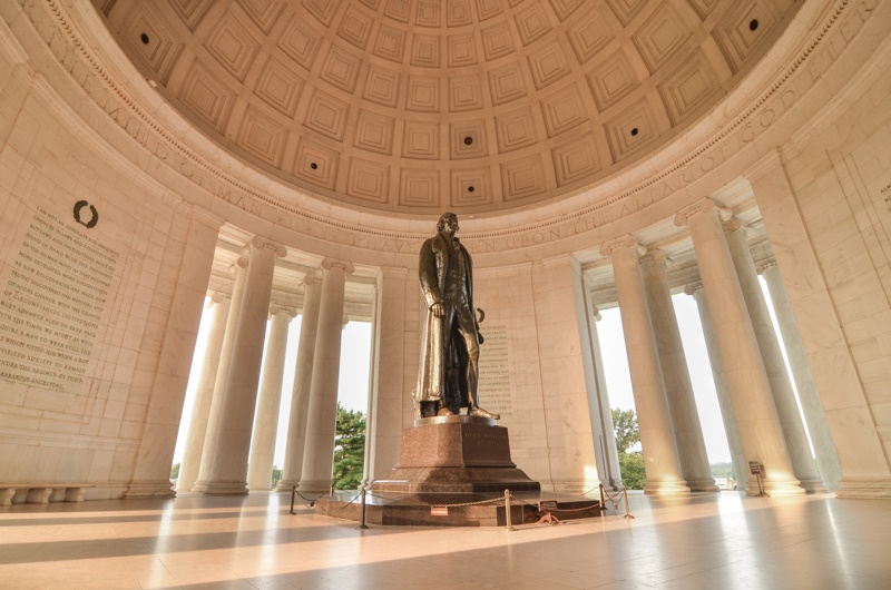 Jefferson monument in Washington D.C,