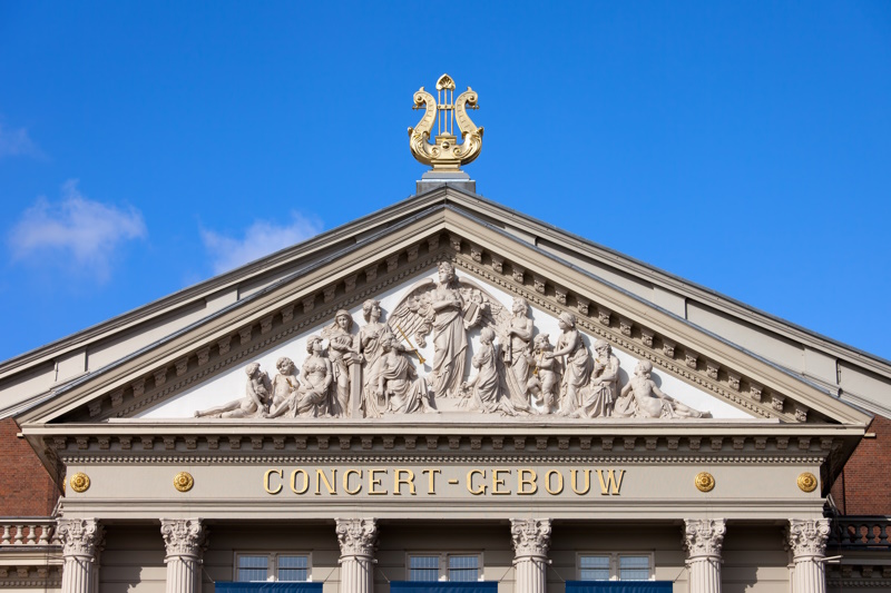 Gevel Concertgebouw in Amsterdam