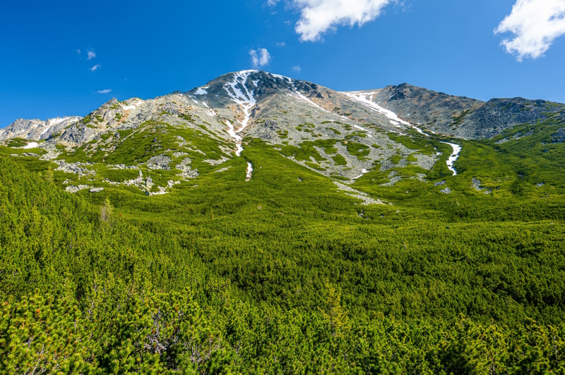 Slavkovsky berg in Hoge Tatra