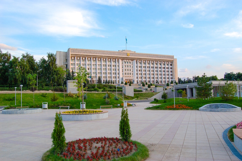 Plein van de Republiek in Almaty Kazachstan