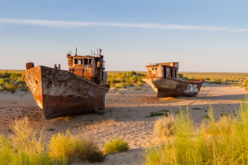 Kazachstan Aralmeer scheepswrakken