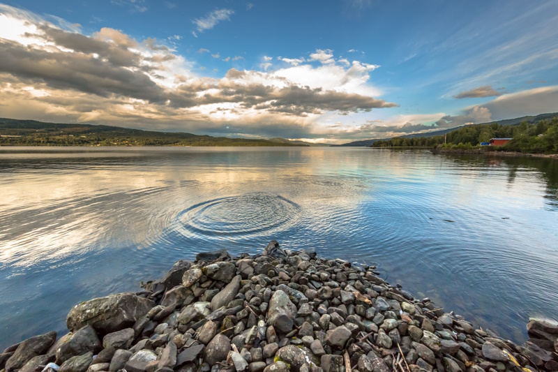 Mjosa meer in Lillehammer