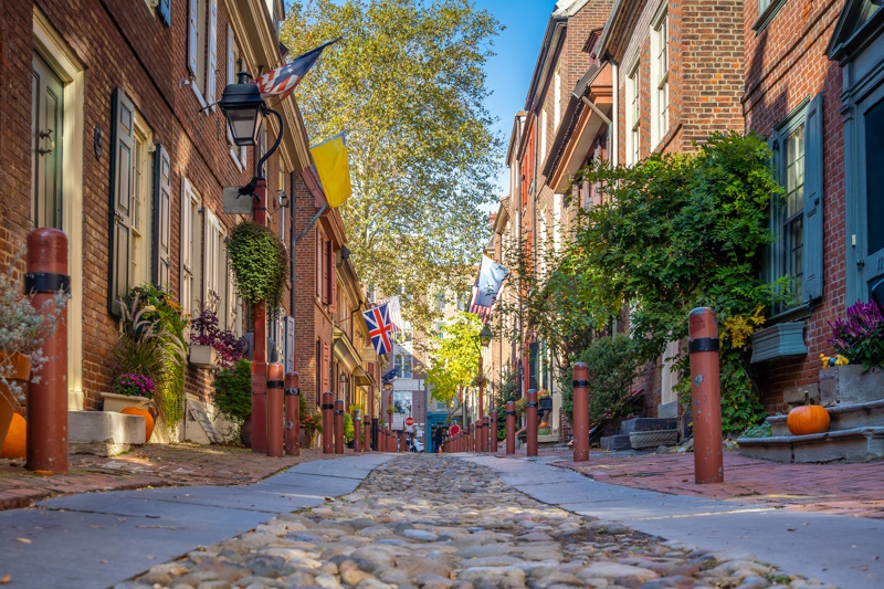 Elfreth Alley in Philadelphia