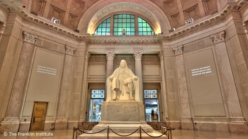 Standbeeld The Franklin Institute Philadelphia