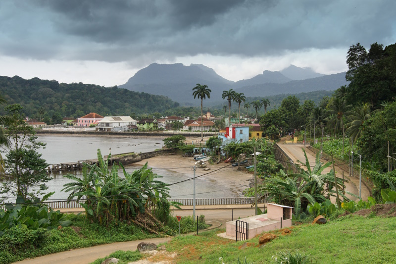 Santo Antonio stad in Sao Tomé en Principe