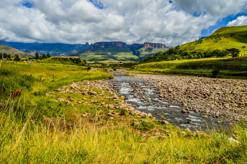 Amfitheater Drakensbergen in Zuid-Afrika