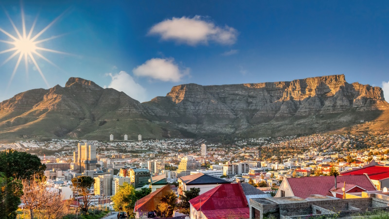 Kaapstad in Zuid-Afrika