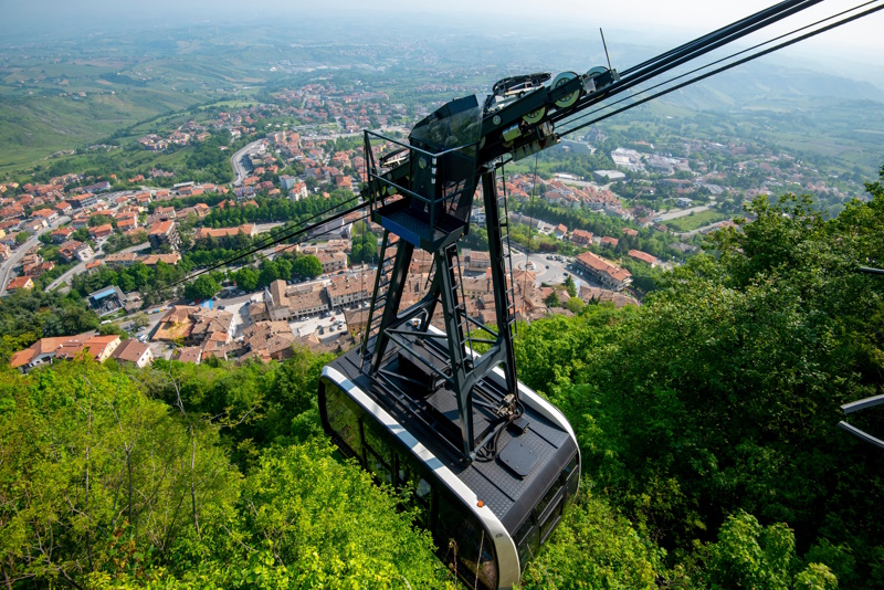 San Marino kabelbaan attractie