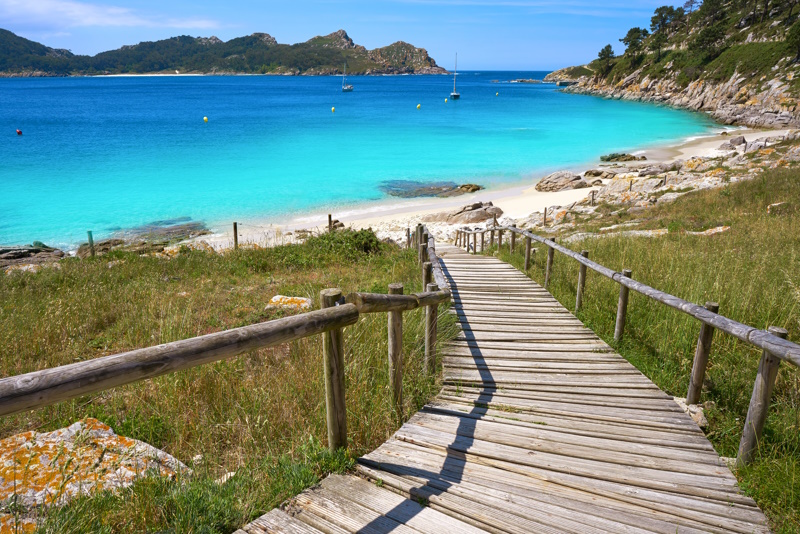 Strand Cies-eilanden bij Vigo