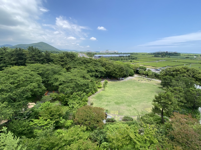 Jeju Osulloc theemuseum uitzicht