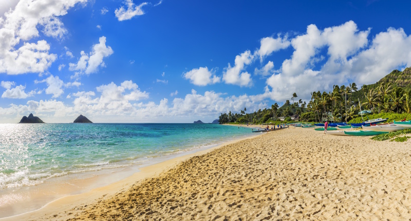 Lanikai strand in Hawaii
