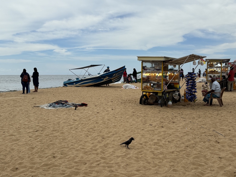 Negombo strand eetstalletjes