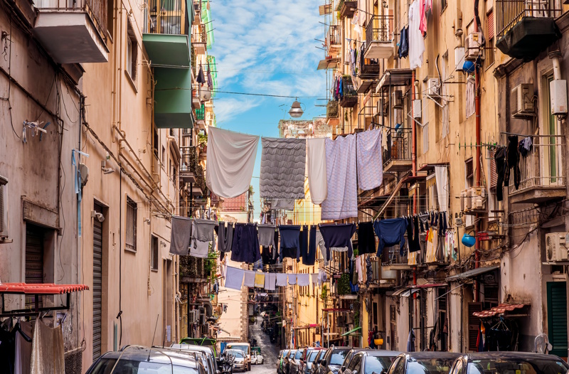 Napels vakantie straatje