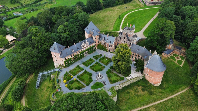 Park Kasteel van Gaasbeek in België