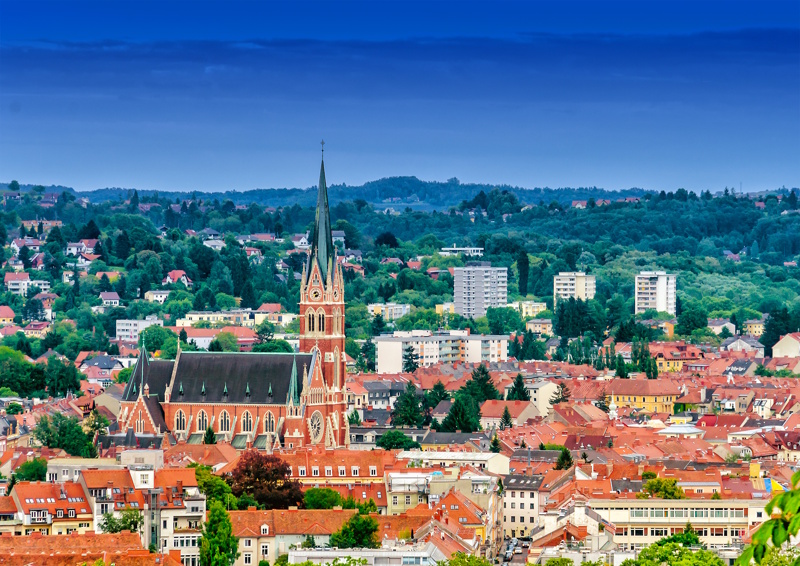 Graz vakantie skyline