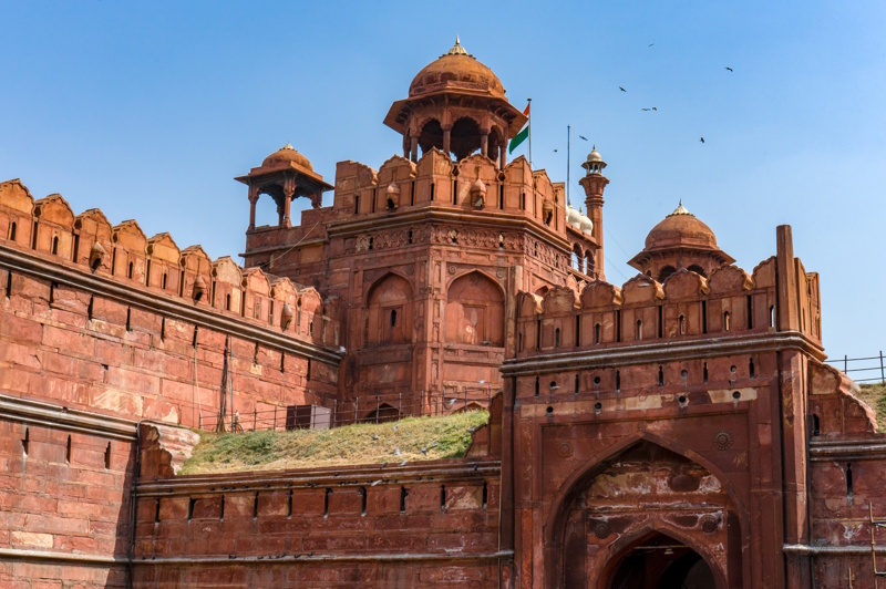 Toren Rode Fort Delhi