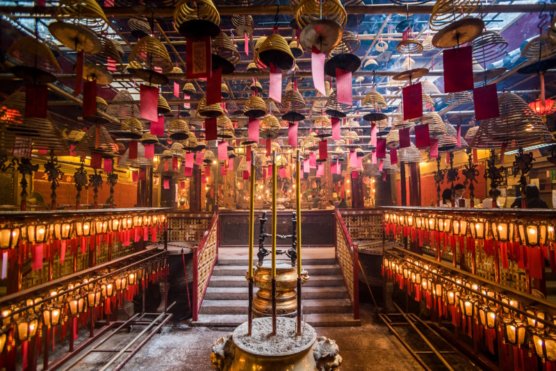 Chinese tempel in Hongkong