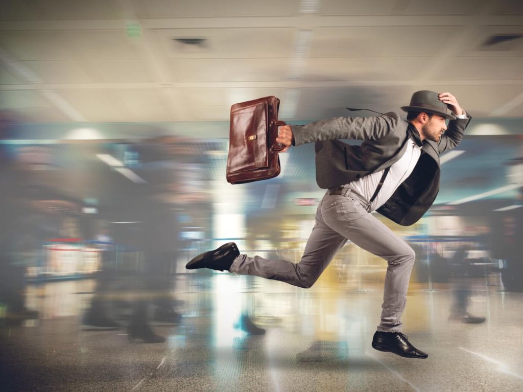 Stress missen vlucht