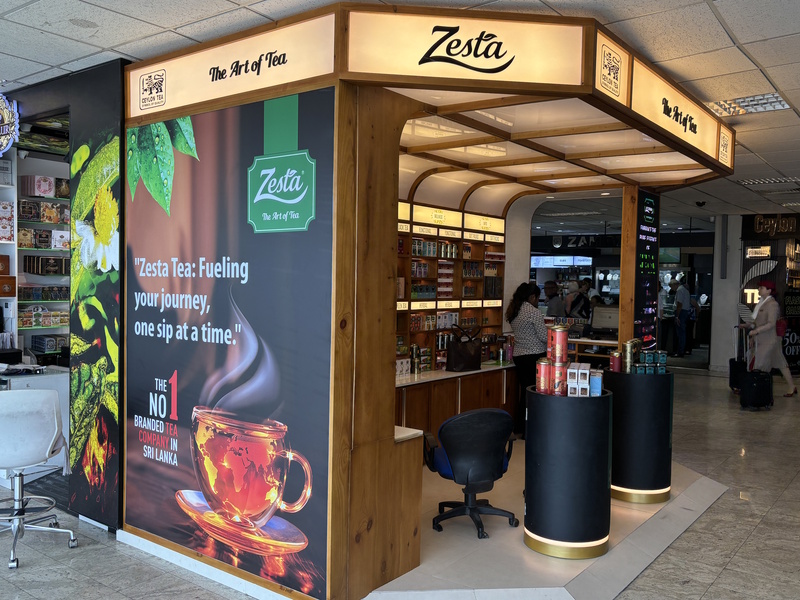 Sri Lanka luchthaven theewinkel