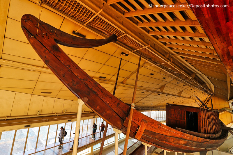 Zonneboot Egyptisch Museum Cairo