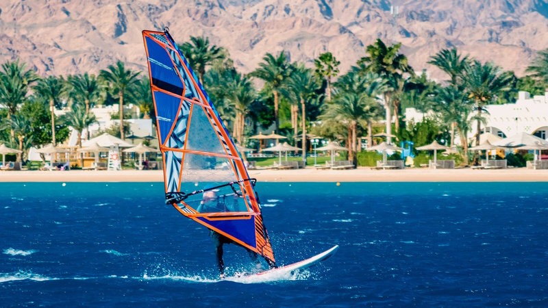 Egypte Dahab windsurfen