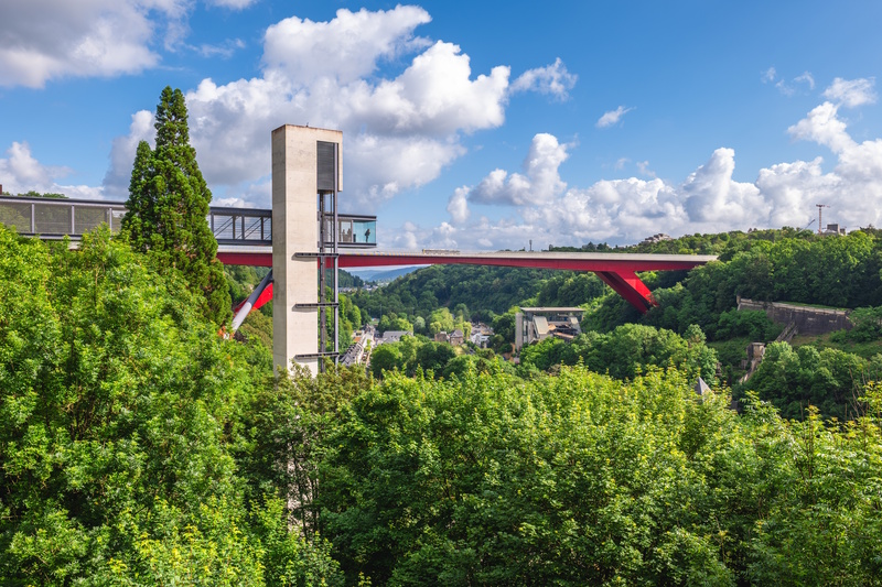 Pfaffenthal lift in Luxemburg Stad