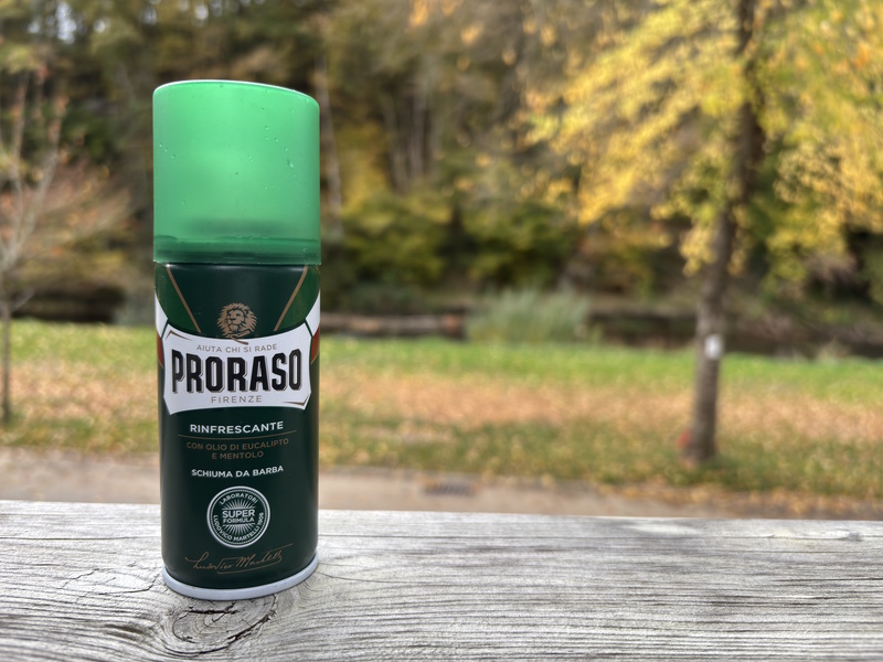 Scheren op reis en scheerschuim