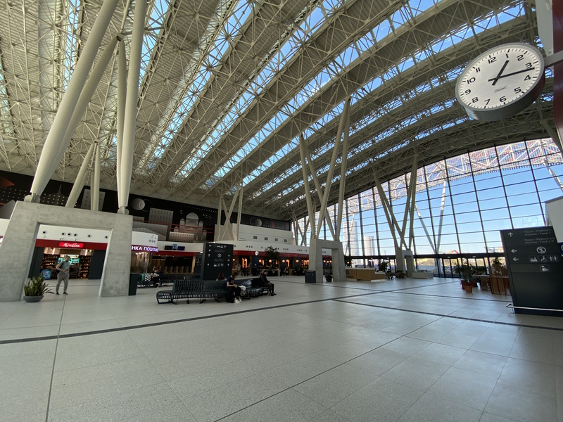 Servië treinstation Belgrado hal