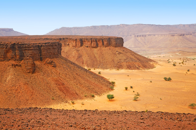 Adrar-plateau in Mauritanië