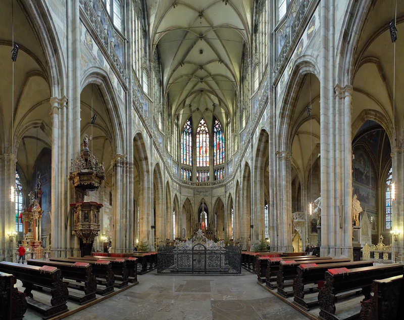 Interieur Sint-Vituskathedraal in Praag