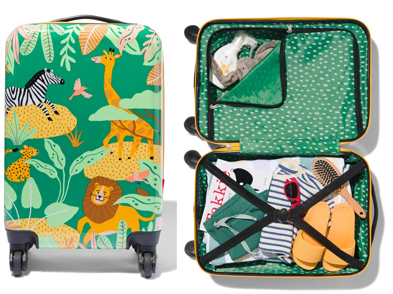 Reiscadeaus 2025 vrolijke koffer